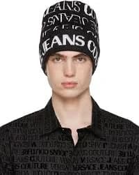 Black & White Knit Beanie