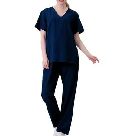 Women's 2 Piece Scrubs Set with Pockets