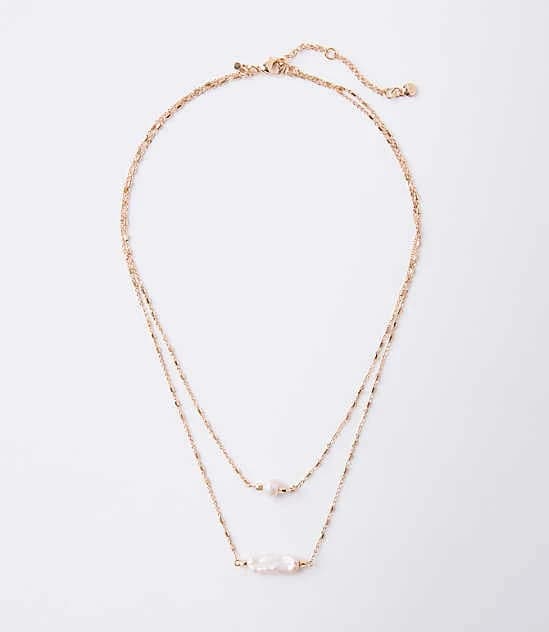 Loft Women's Pearlized Layered Necklace