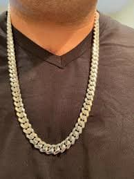Men's Miami Cuban Link Chain - Real Solid 925 Silver Box Clasp Big 10m – Harlembling