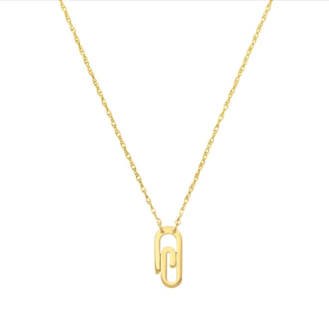 Midas 14K Yellow Gold Paperclip Pendant Necklace
