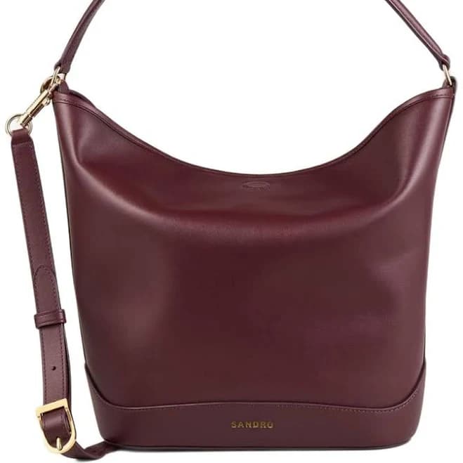 Sandro Women's Leather Bucket Bag