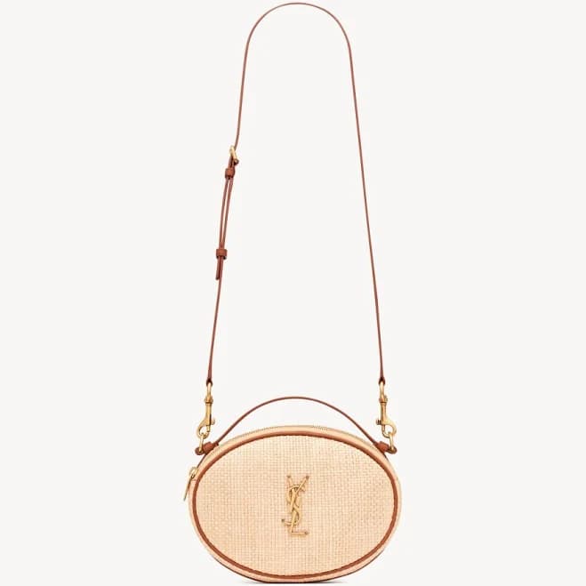 Saint Laurent Women's Camera Raffia Bag
