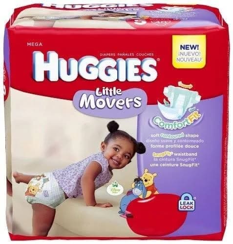 Huggies Little Movers Diapers by Kimberly Clark Step 3, Jumbo Pack / Case (100 Each) / Moderate Absorbency