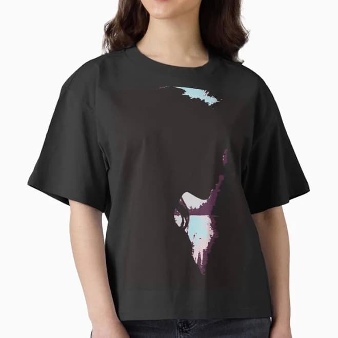 Abstract Woman Silhouette Bold Minimalist Boxy T-Shirt