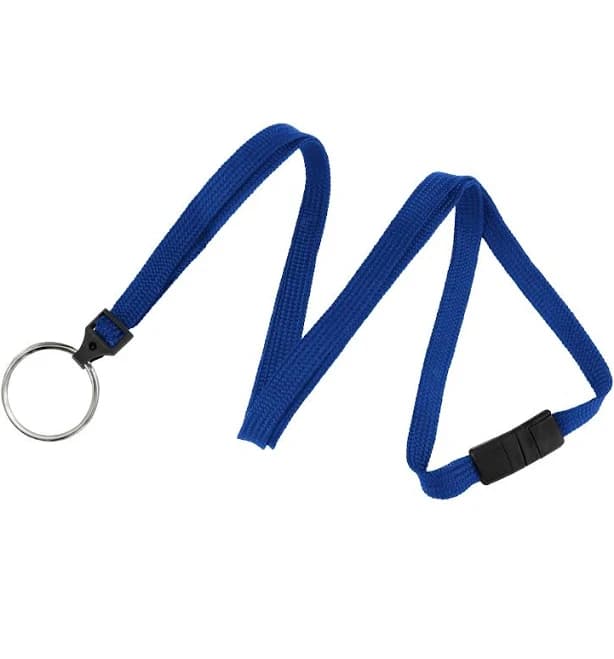 Flat Woven Lanyards with Breakaway Release