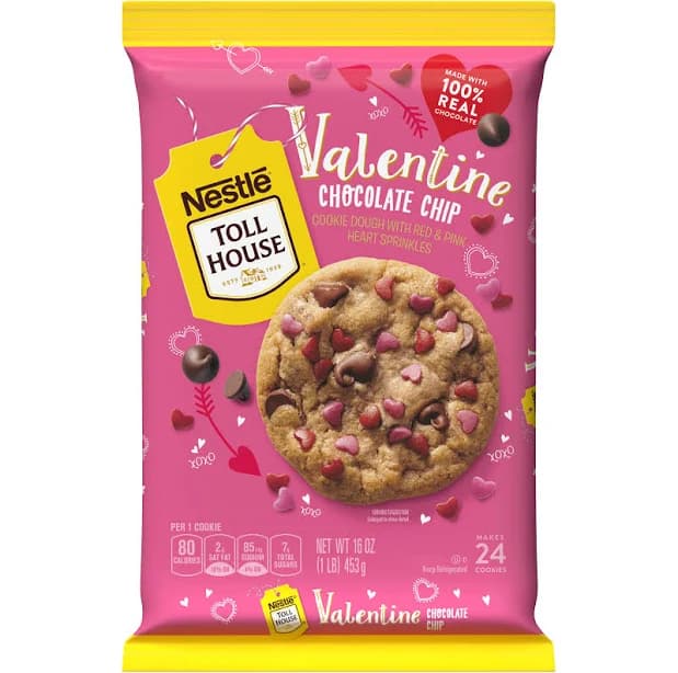 Nestle Valentine Chocolate Chip Cookie Dough