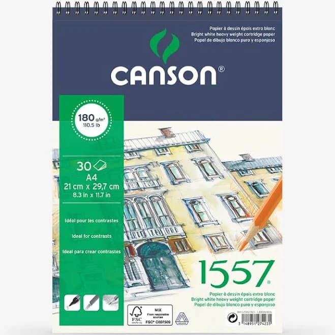 Canson : 1557 Spiral Sketching Pad
