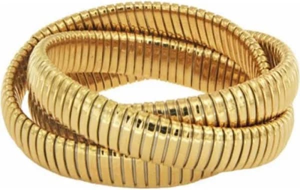 Jane Basch Designs Twisted Triple Strand Stretch Bracelet