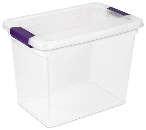 Sterilite 27 Qt ClearView Latch Storage Box Stackable
