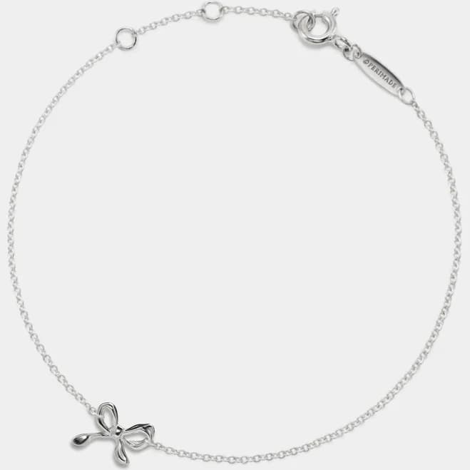 Dainty Bow Tie Charm Stacking Bracelet
