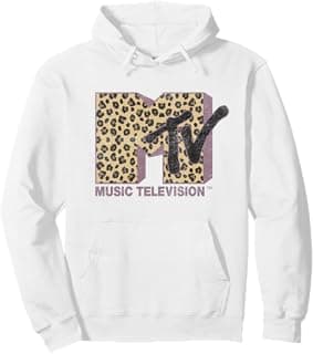Classic Leopard Print Bold Logo Pullover Hoodie