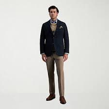 Haggar JMH Glen Plaid Mens Plaid Sport Coat, Color: Navy - JCPenney
