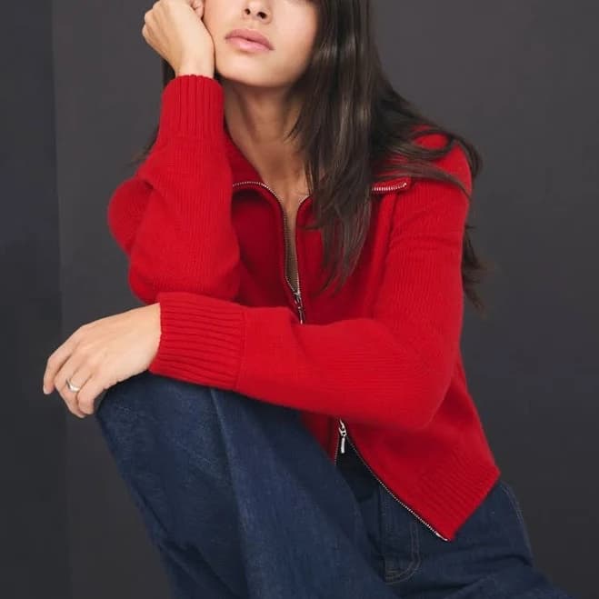 Women's abercrombie & fitch Double Zipper Cardigan