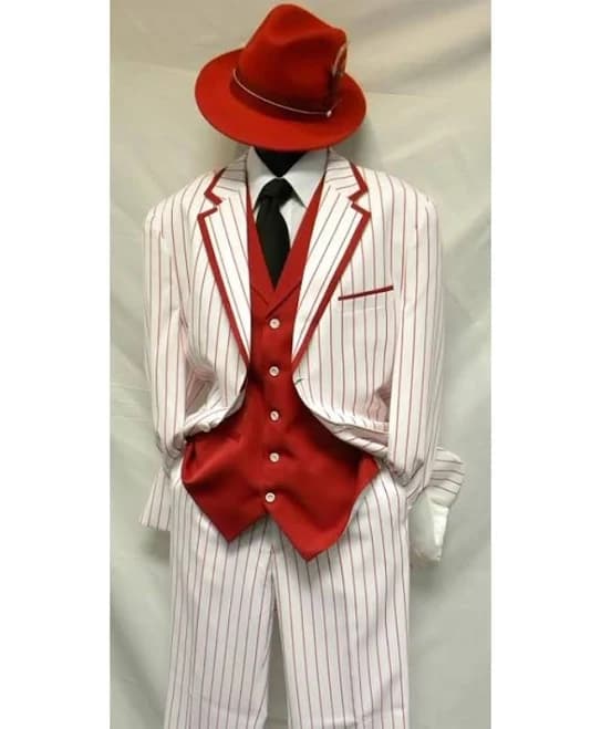 1920s Single Breasted Pinstripe Suit