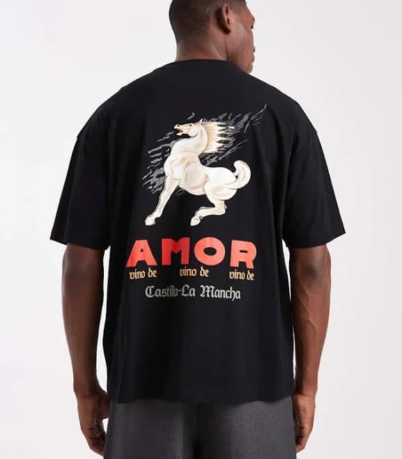 ASOS Oversized Cartoon Graphic T-Shirt