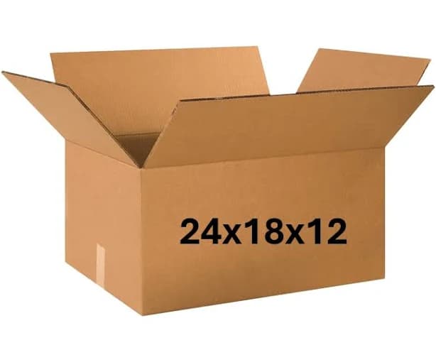 24x20x12 200 lb Single Cardboard Box