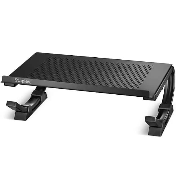 Staples Adjustable Steel Curved Laptop Stand
