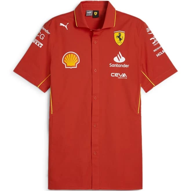 Mens Scuderia Ferrari F1 Replica Team Shirt