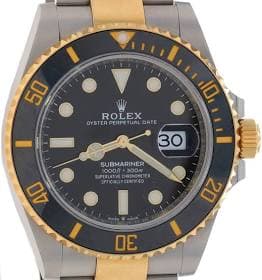 Mens Rolex Submariner Date 41mm Yellow Gold
