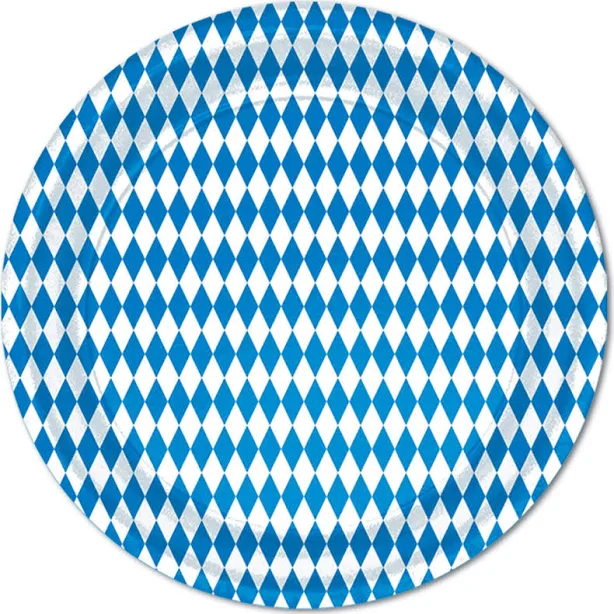 Blue & White Plates 9" Pack of 12