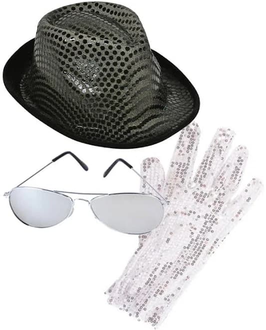 Sequin King of Pop MJ Costume Bundle