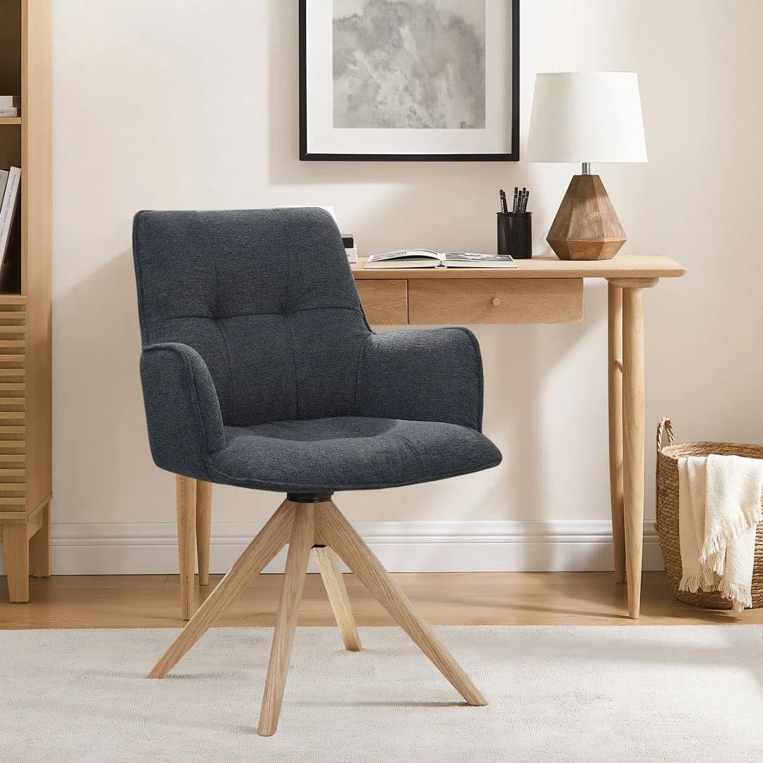 George Oliver Upholstery Swivel Office Chair