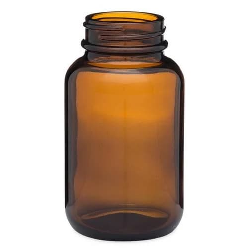 Amber Glass Wide Mouth Packer Bottles 12/Case
