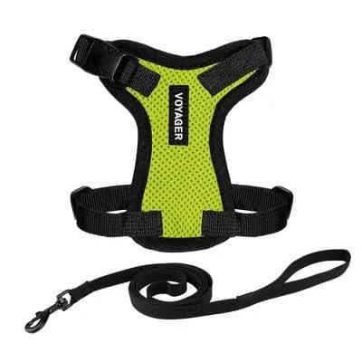 Voyager Step-In Lock Pet Harness All Weather Mesh, Adjustable Step In Harness for Cats and Dogs by Best Pet Supplies