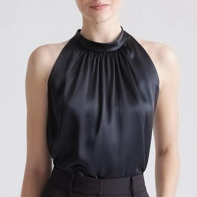 Quince Women's Silk Halter Top