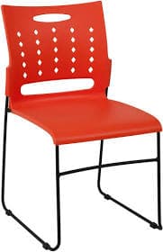 Flash Furniture Hercules Sled Base Stack Chair with Air-Vent Back