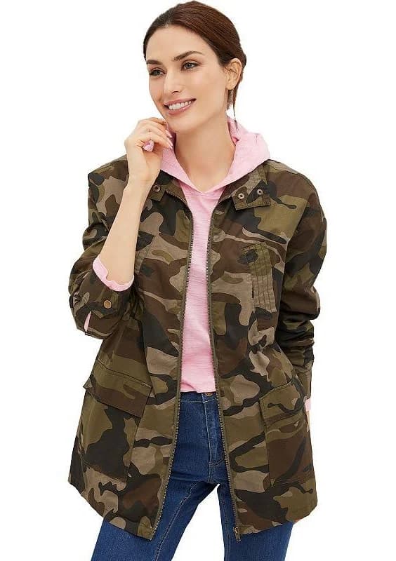 ellos Women's Camo Utility Jacket
