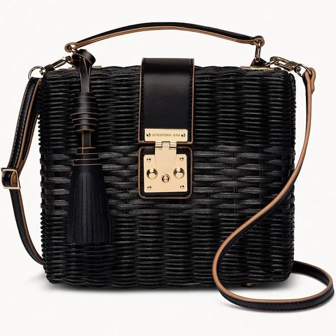 Rattan Box Bag