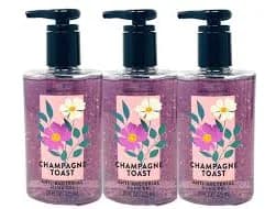 3 Bath & Body Works Champagne Toast Anti-Bacterial Hand Gel 7.6 Fl Oz New