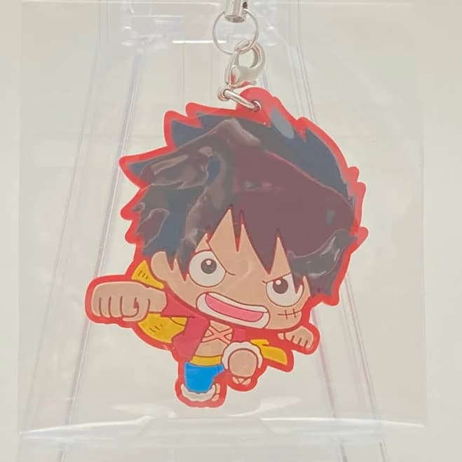One Piece Luffy Rubber Strap Keychain Charm Anime