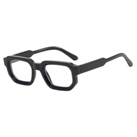 Square Thick Glasses For And Retro Rectangular Blue Light Glasses Small Square Thick Glasses, Black