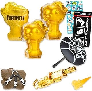 Mythic Goldfish Blind Box Party Favors Set - Bundle with 3 Mythic Goldfish Mystery Toys Plus Stickers | Fortnite Figurines for Kids, Boys, Girls