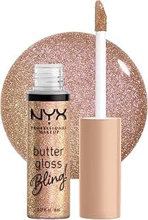 NYX PROFESSIONAL MAKEUP Butter Gloss Bling Lip Gloss, Non Sticky and Shiny Vegan Lip Makeup - Bring The Bling