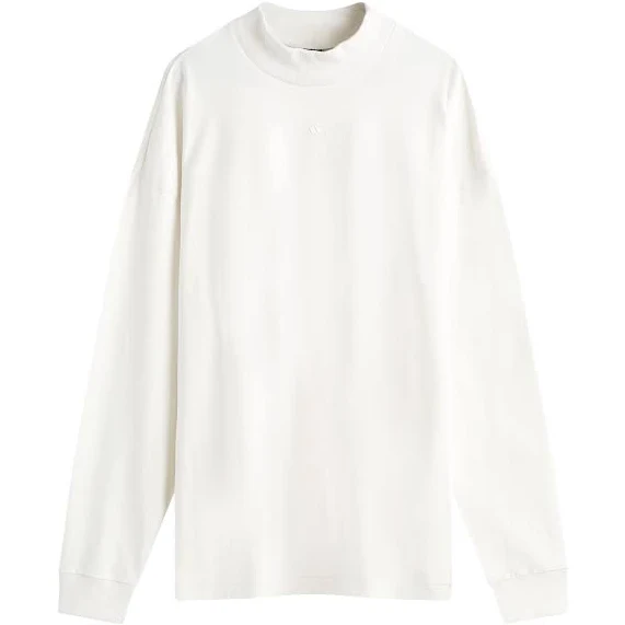 Adidas Basketball Long-sleeve Men T-Shirt - Cloud White/black/red