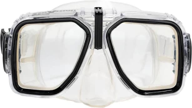 SeaVision Legacy 2000 Clear Low Volume Mask - Clear Silicone Black Frame / Clear