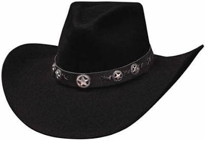 Bullhide Hats Black Wool Star Studded 4X Hat 0471BL
