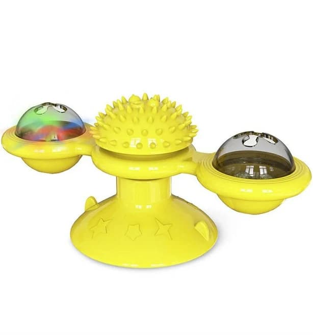 PetPurifiers Windmill Rotating Suction Cup Spinning Cat Toy