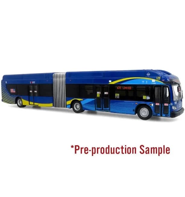 PREORDER Iconic Replicas HO 87-0658 NFI Xcelsior XN60 Articulated Transit Bus, MTA New York City