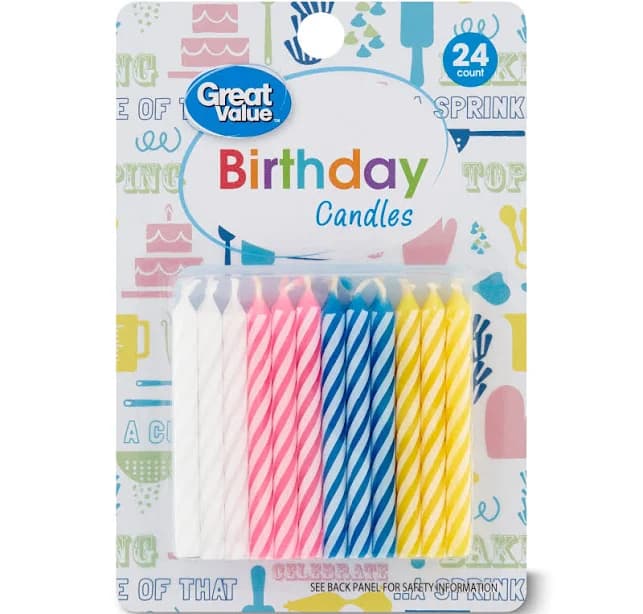 Great Value Birthday Candles