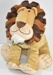 Commonwealth BROWN MANE LION w/ WHITE BEARD Plush Stuffed Animal SOFT TOY Cute