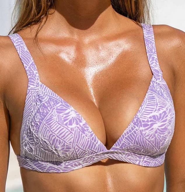 Berlook Jacquard Triangle Bikini Top