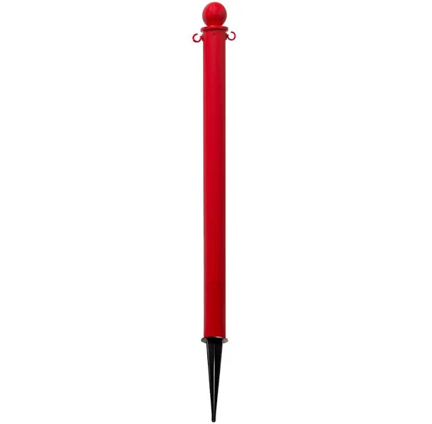 Red Ground Poles 2.5 Inch Medium Duty Single