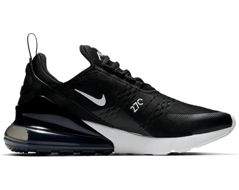 Nike Women's Air Max 270 Shoes Black/White - Men's Training at Academy Sports