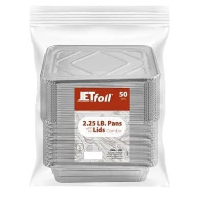 Posh Setting Disposable Aluminum Pans with Foil Lids