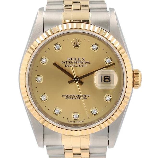 Rolex Datejust 16233 Steel & 18ct Yellow Gold Jubilee